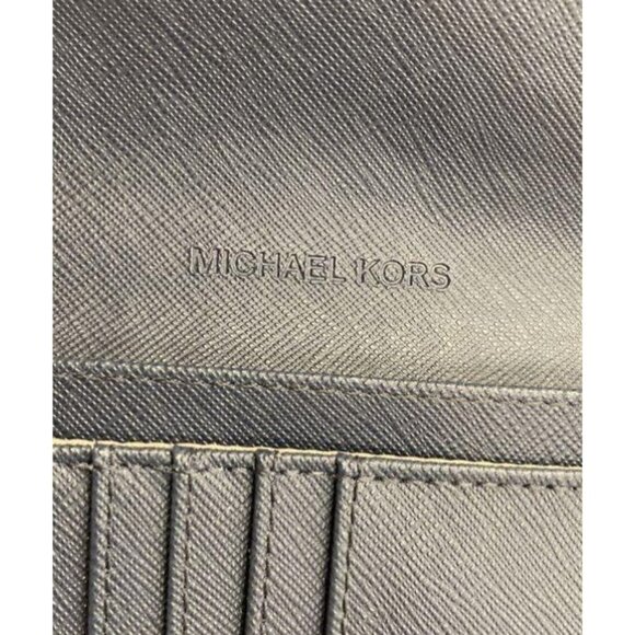 Michael Kors Navy Blue Jest Set Trifold Leather Wallet - Picture 3 of 4